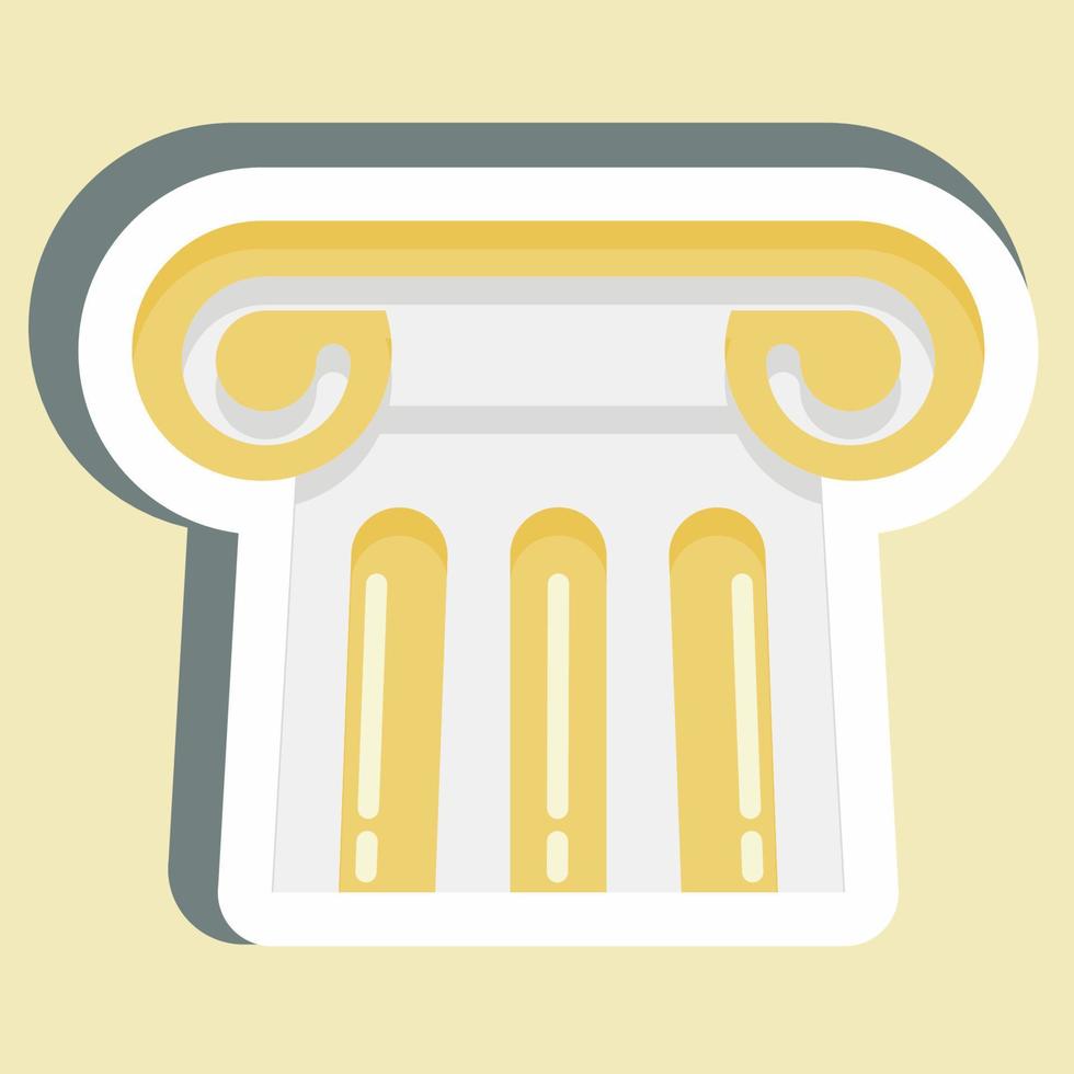 Sticker Antiquity. suitable for education symbol. simple design editable. design template vector. simple illustration vector