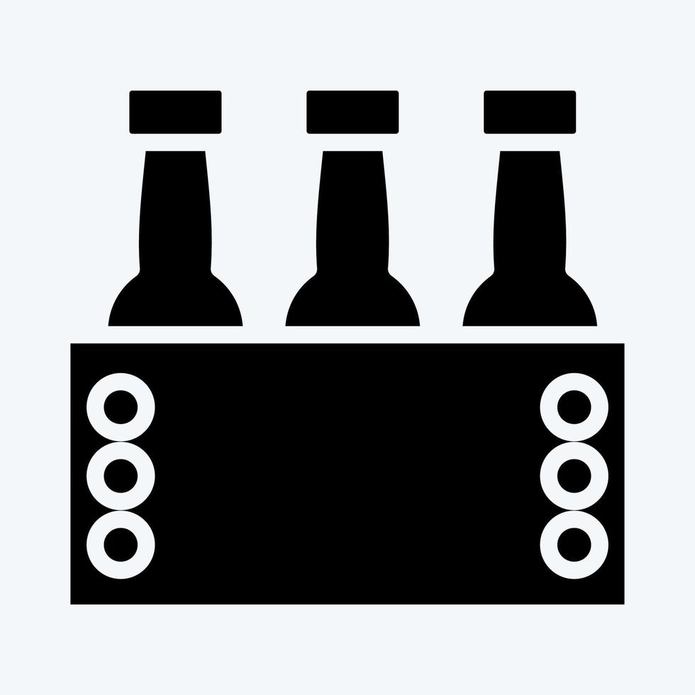 Icon Octoberfest. suitable for education symbol. glyph style. simple design editable. design template vector. simple illustration vector