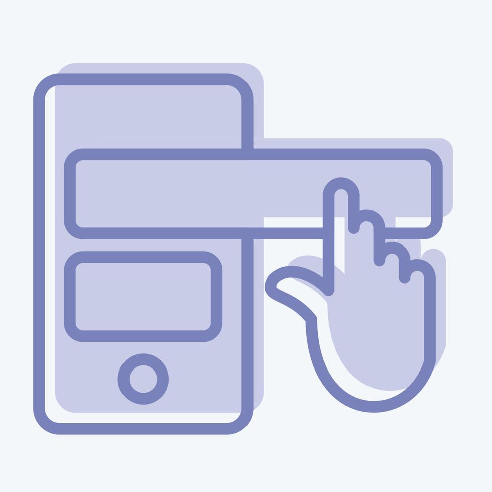 Icon Conversational Interface. suitable for education symbol. two tone style. simple design editable. design template vector. simple illustration vector