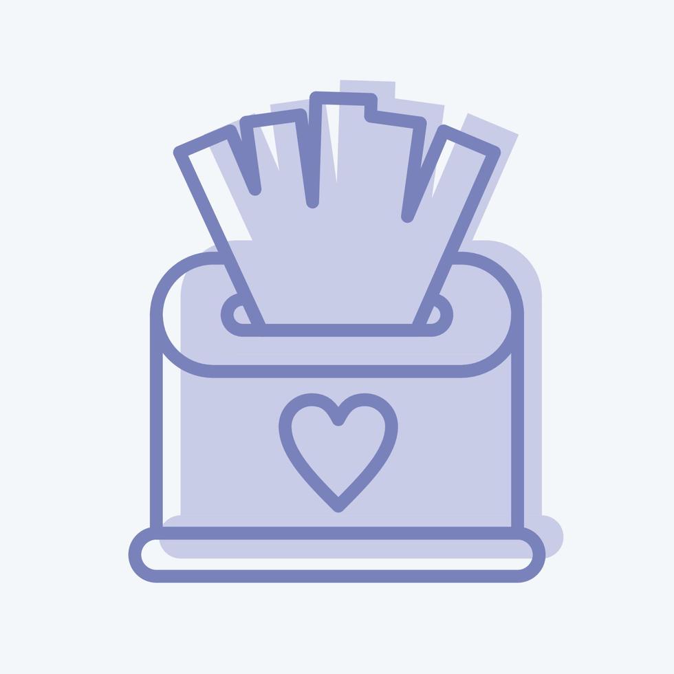 Icon Napkins. suitable for flu symbol. two tone style. simple design editable. design template vector. simple illustration vector