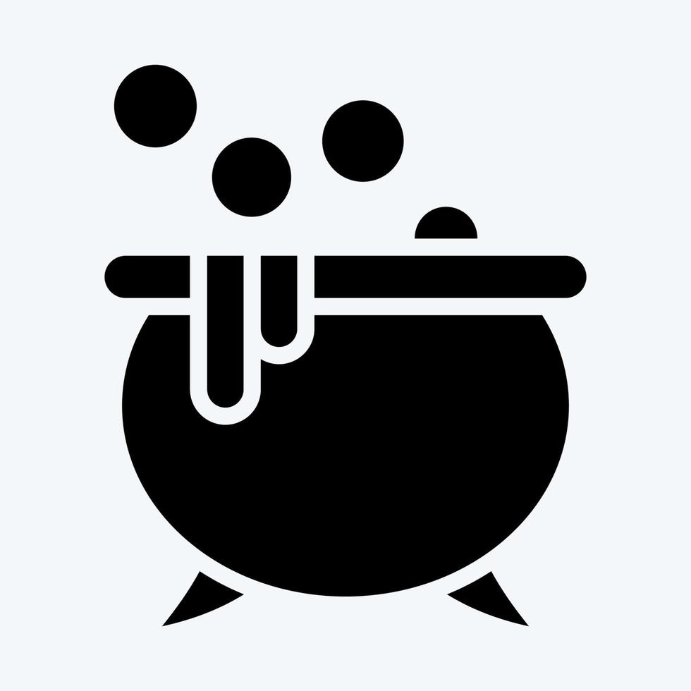 Icon Potion. suitable for Halloween symbol. glyph style. simple design editable. design template vector. simple illustration vector
