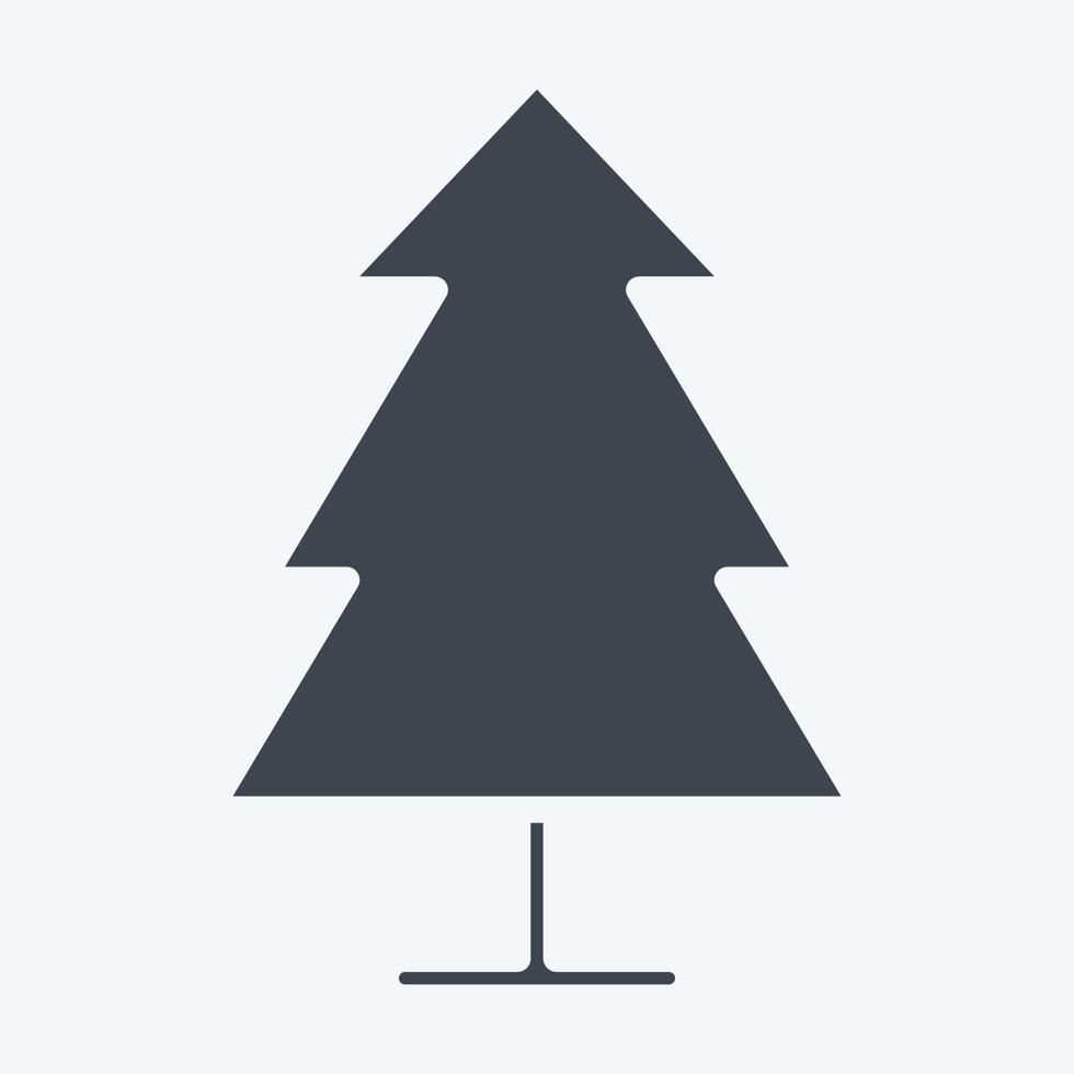 Icon Pine. suitable for City Park symbol. glyph style. simple design editable. design template vector. simple illustration vector