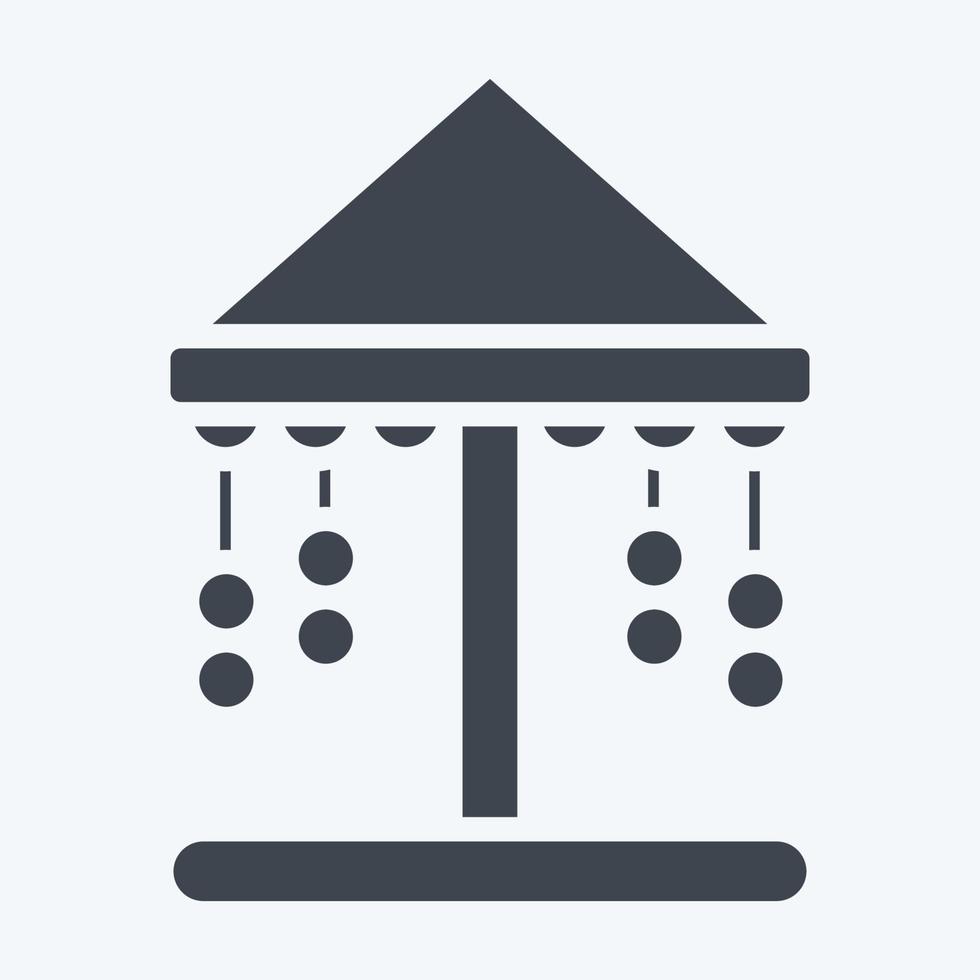 Icon Carousel. suitable for City Park symbol. glyph style. simple design editable. design template vector. simple illustration vector