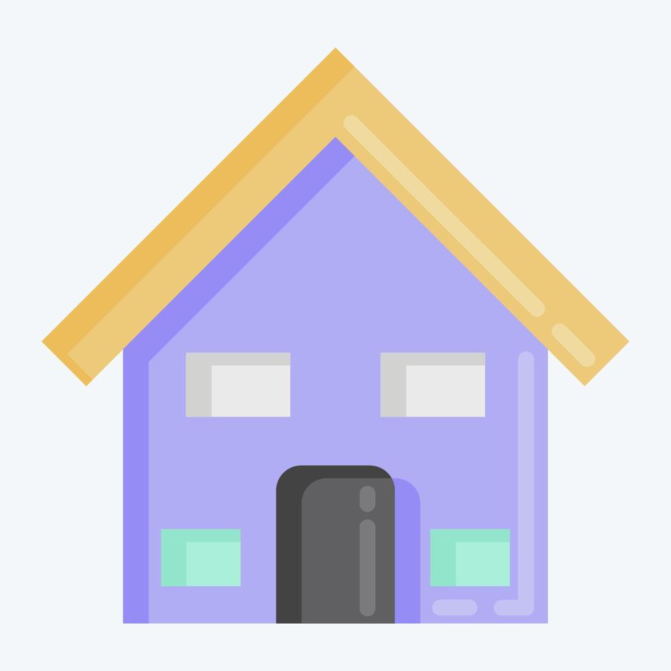 Icon House. suitable for education symbol. flat style. simple design editable. design template vector. simple illustration vector