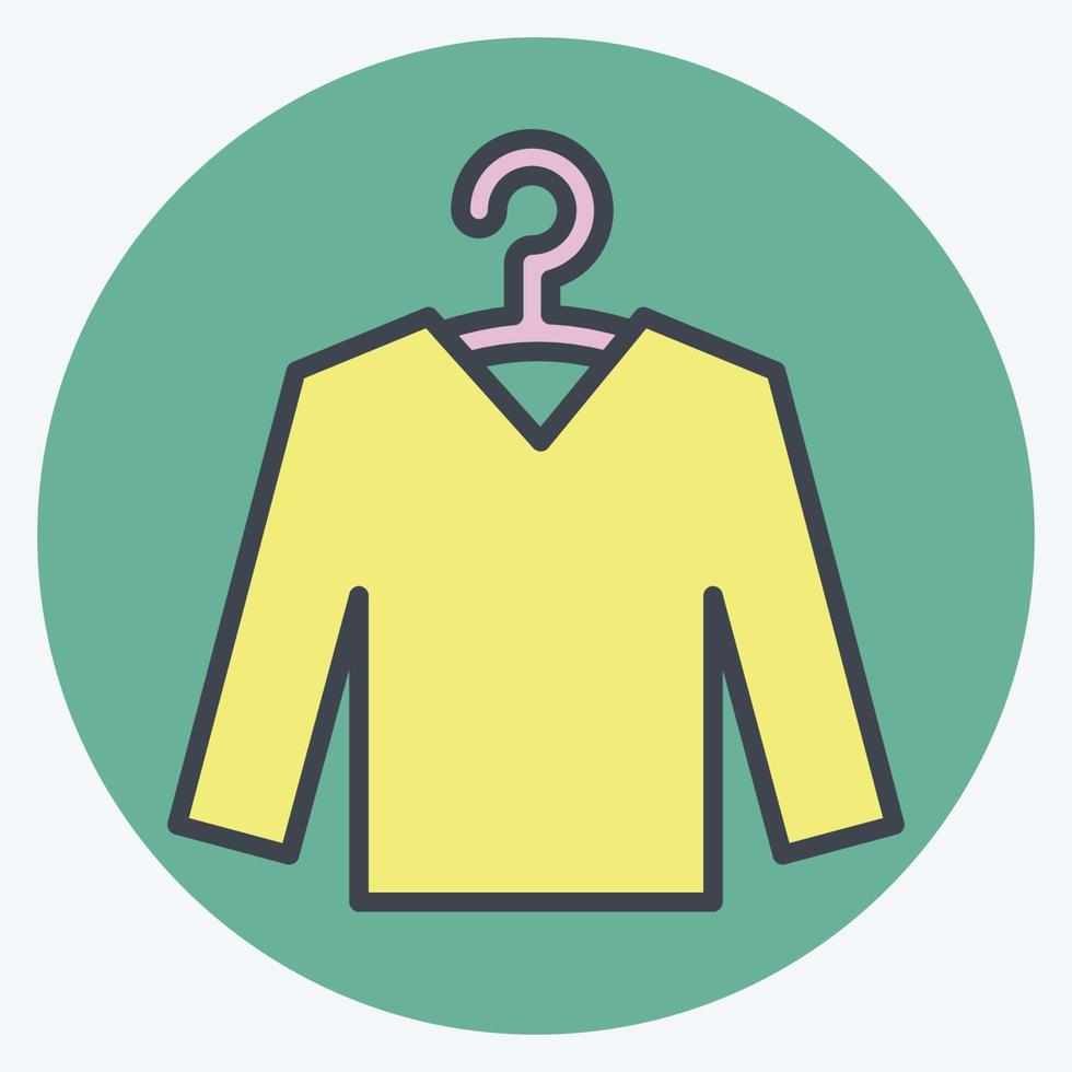 Icon Knitwear. suitable for education symbol. color mate style. simple design editable. design template vector. simple illustration vector