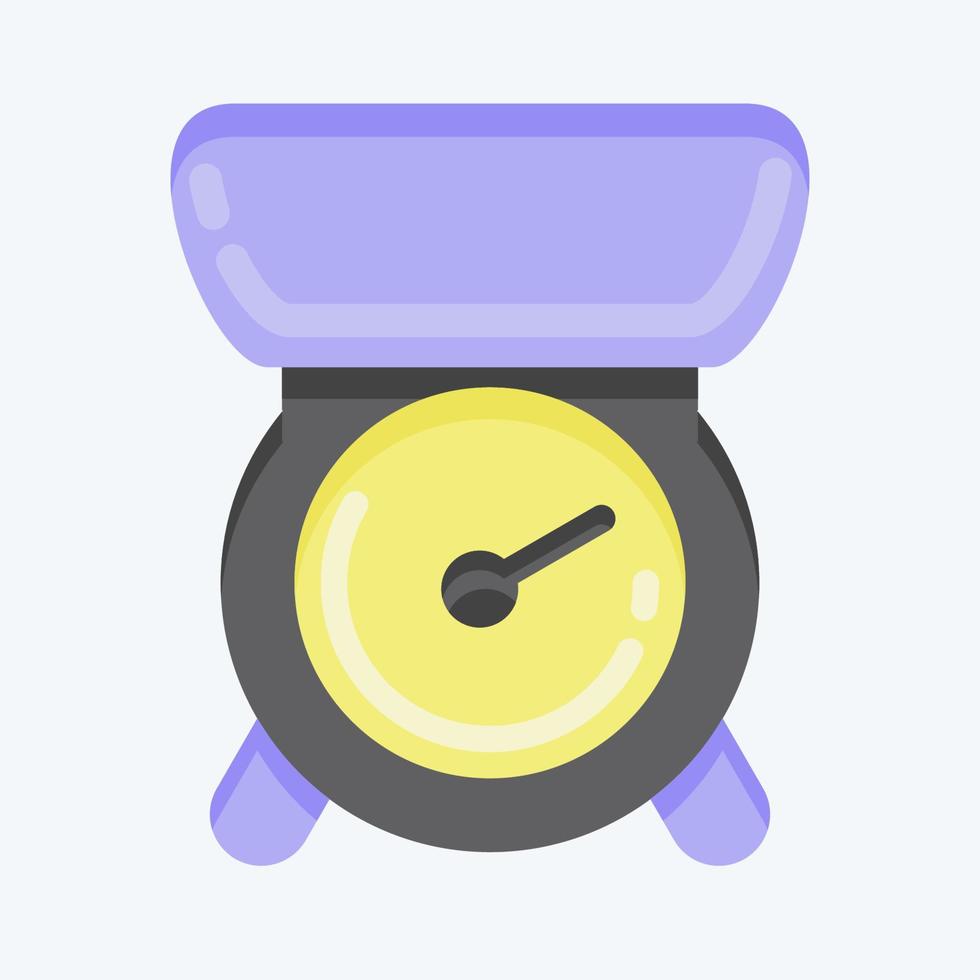 Icon Kitchen Scales. suitable for education symbol. flat style. simple design editable. design template vector. simple illustration vector