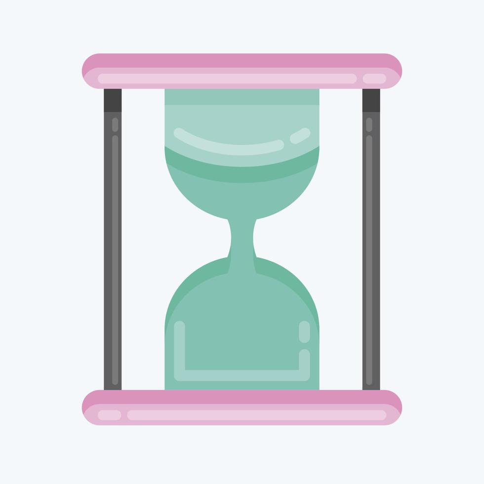 Icon Sandglass. suitable for education symbol. flat style. simple design editable. design template vector. simple illustration vector