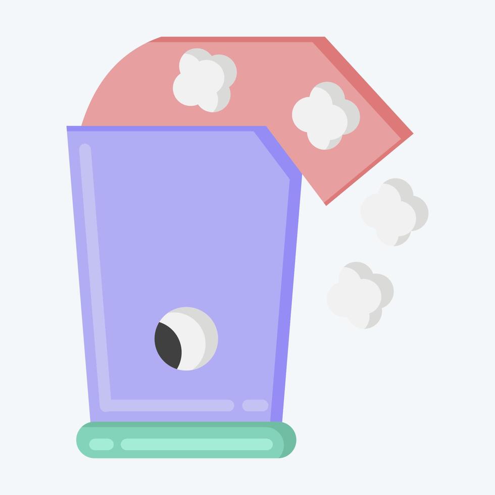 Icon Popcorn Maker. suitable for Kitchen Appliances symbol. flat style. simple design editable. design template vector. simple illustration vector