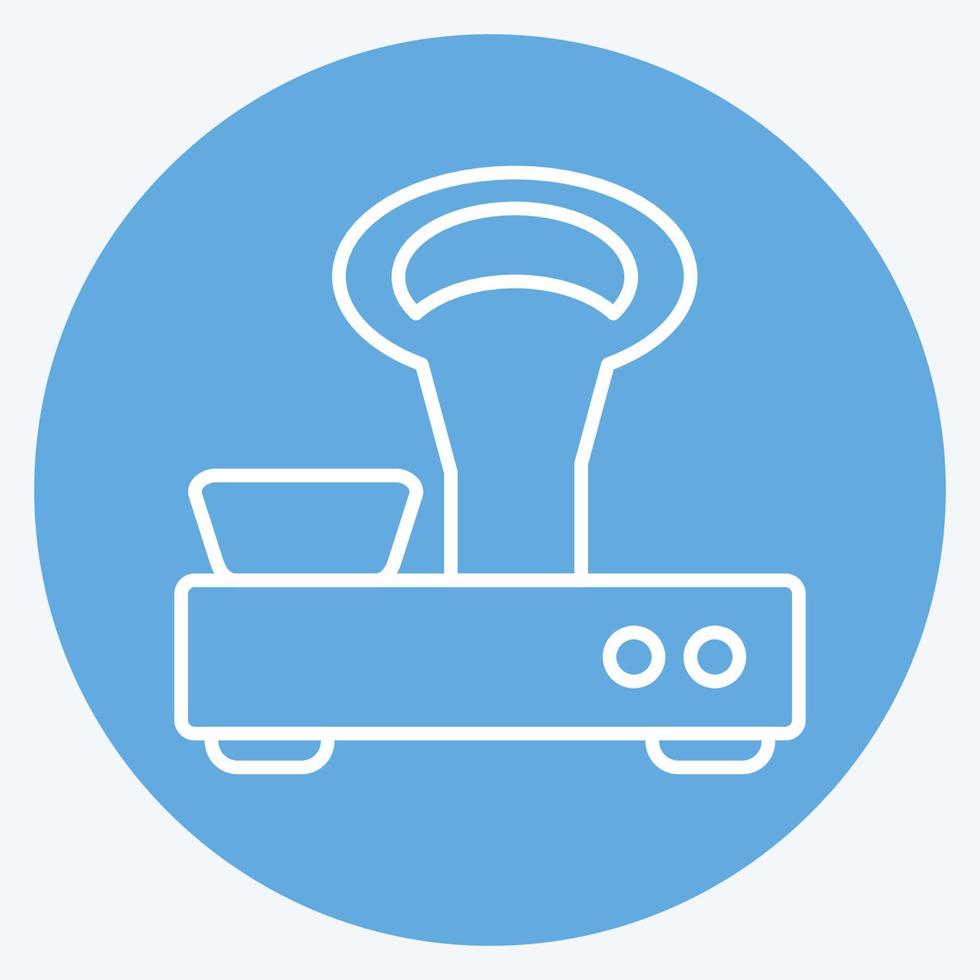 Icon Vintage Scales. suitable for education symbol. blue eyes style. simple design editable. design template vector. simple illustration vector