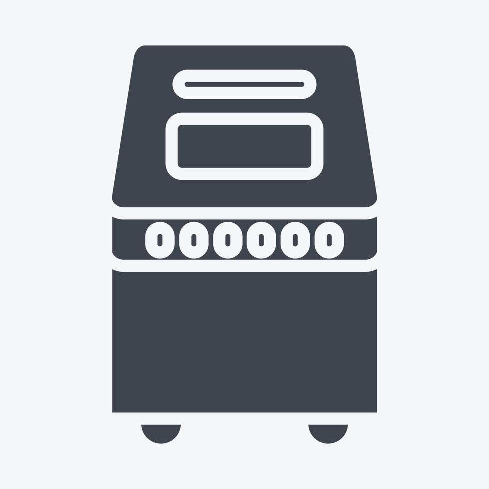 Icon Bread Maker. suitable for Kitchen Appliances symbol. glyph style. simple design editable. design template vector. simple illustration vector