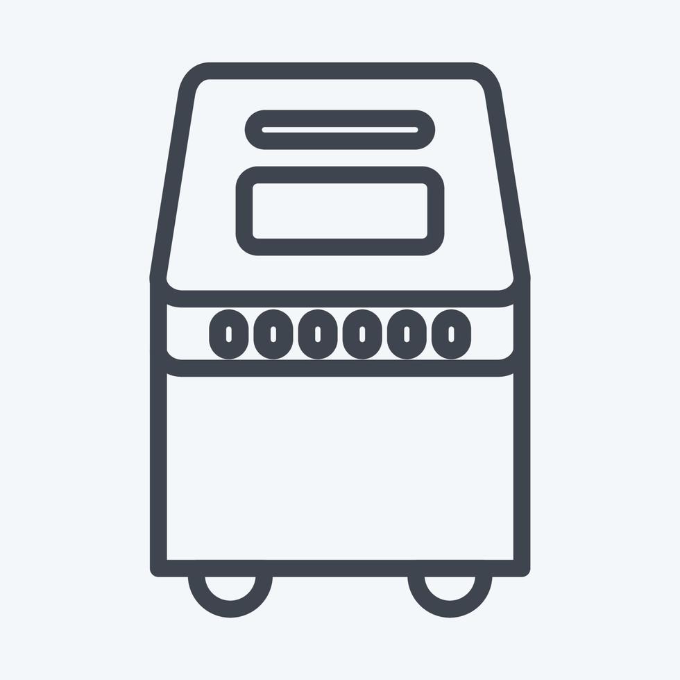 Icon Bread Maker. suitable for Kitchen Appliances symbol. line style. simple design editable. design template vector. simple illustration vector