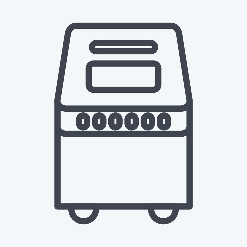 Icon Bread Maker. suitable for Kitchen Appliances symbol. line style. simple design editable. design template vector. simple illustration vector