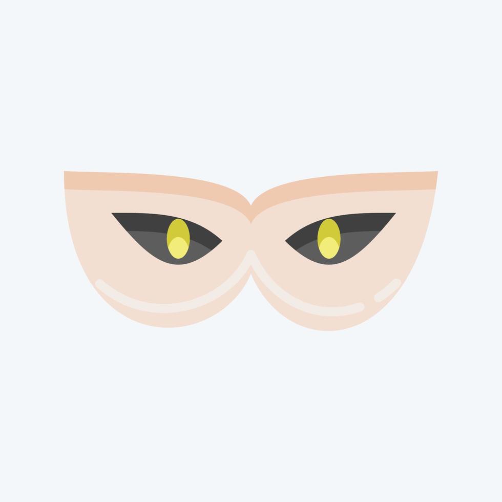 mascarada de iconos. adecuado para el símbolo de halloween. estilo plano diseño simple editable. vector de plantilla de diseño. ilustración sencilla