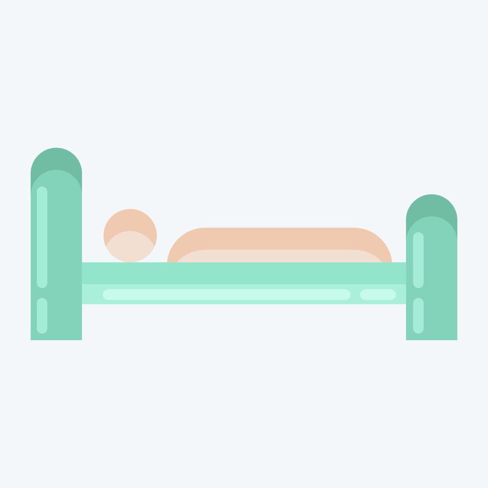 Icon Sleep. suitable for flu symbol. flat style. simple design editable. design template vector. simple illustration vector