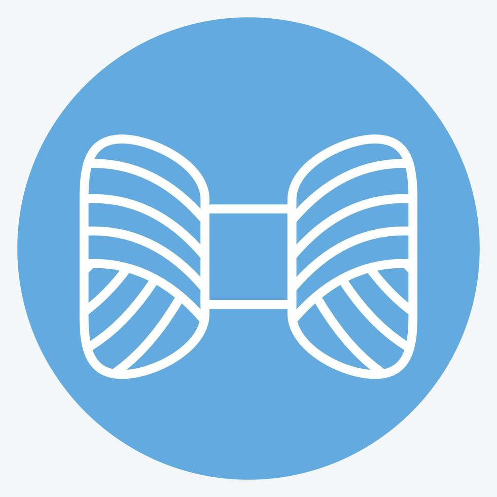 Icon Skein Of Yarn. suitable for education symbol. blue eyes style. simple design editable. design template vector. simple illustration vector
