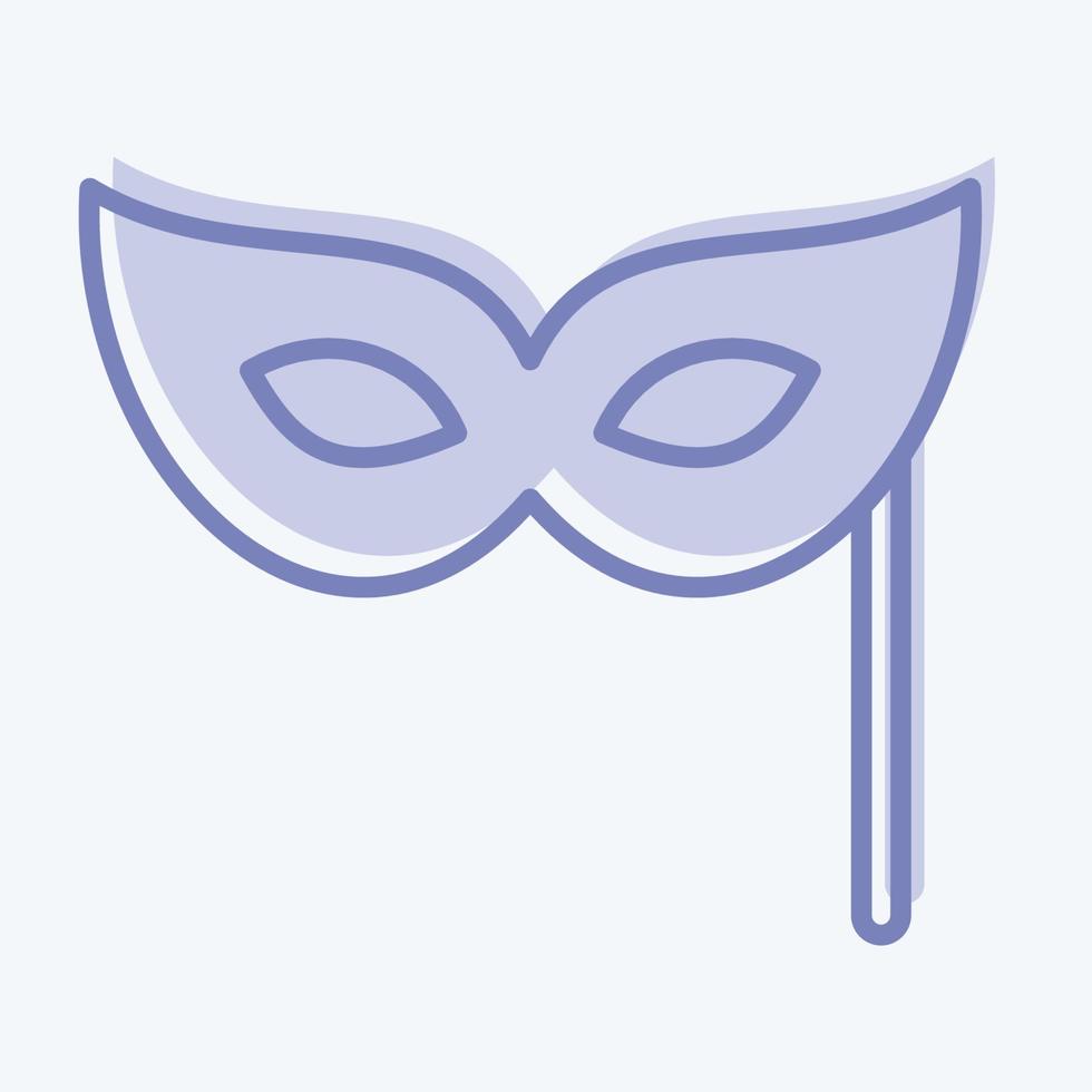 Icon Masquerade. suitable for education symbol. two tone style. simple design editable. design template vector. simple illustration vector