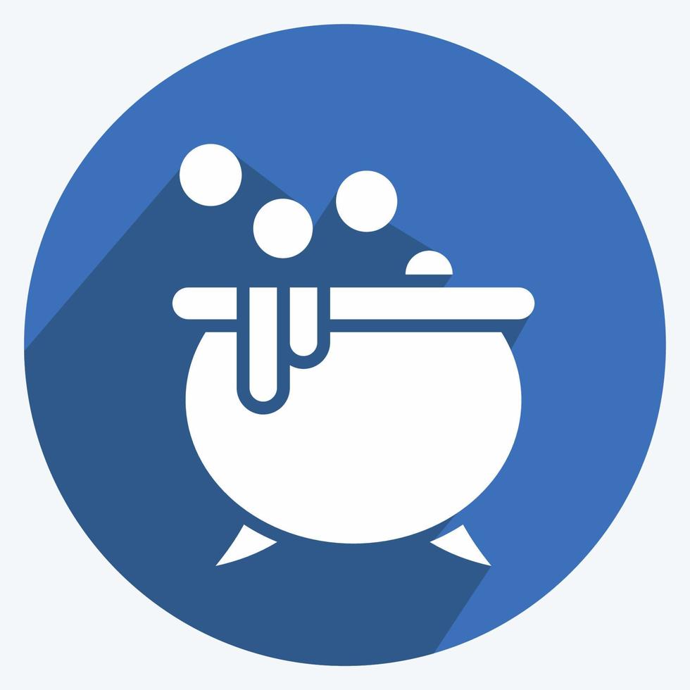 Icon Potion. suitable for Halloween symbol. long shadow style. simple design editable. design template vector. simple illustration vector