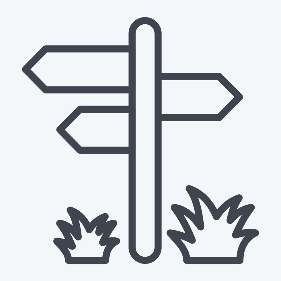 Icon Pointer. suitable for City Park symbol. line style. simple design editable. design template vector. simple illustration vector
