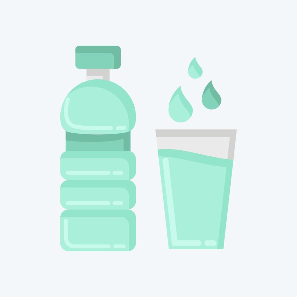 Icon Water. suitable for City Park symbol. flat style. simple design editable. design template vector. simple illustration vector