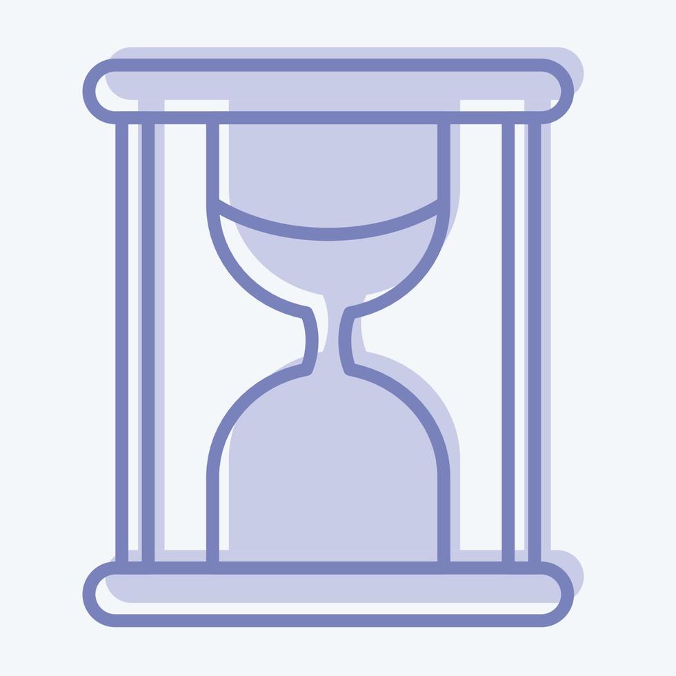Icon Sandglass. suitable for education symbol. two tone style. simple design editable. design template vector. simple illustration vector
