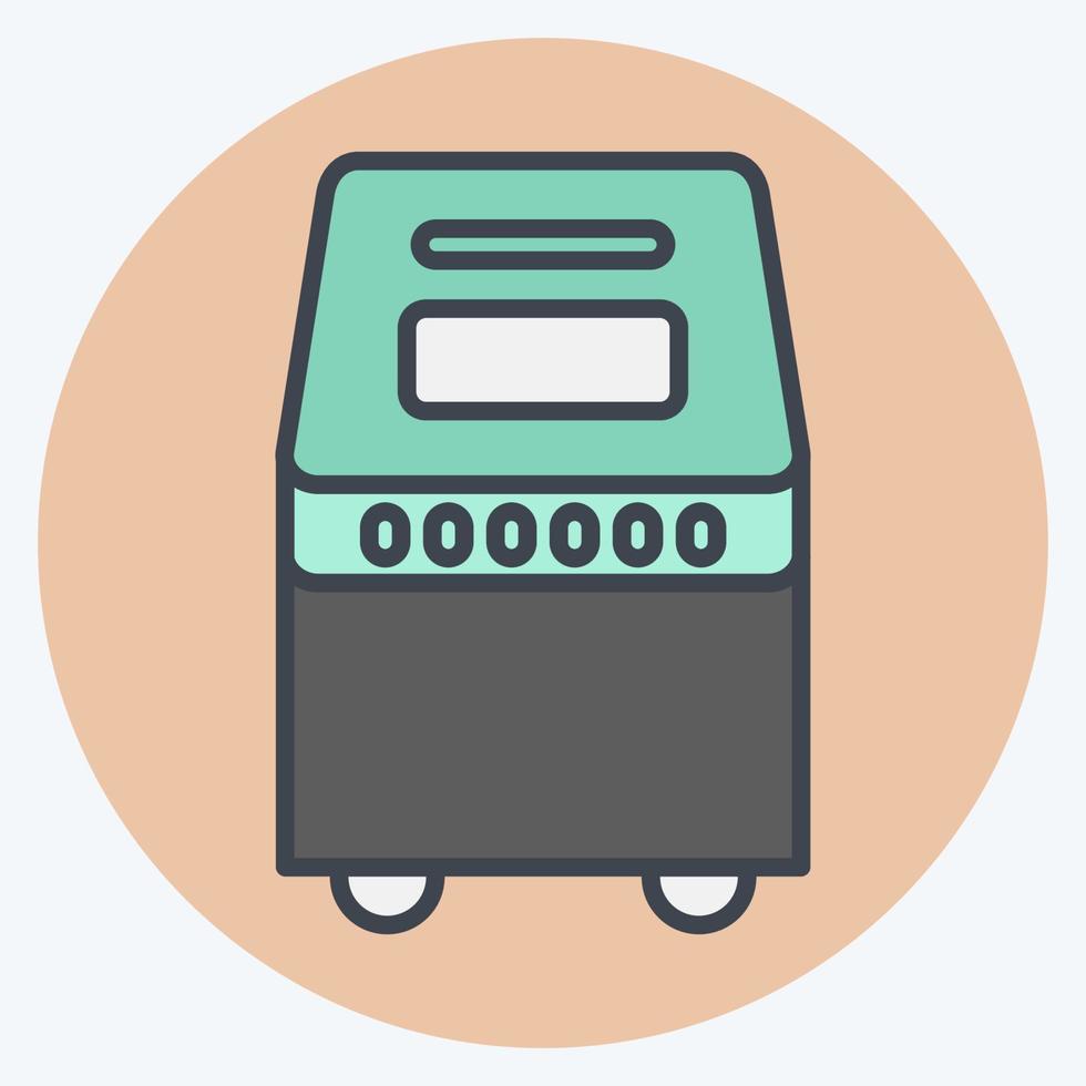 Icon Bread Maker. suitable for Kitchen Appliances symbol. color mate style. simple design editable. design template vector. simple illustration vector