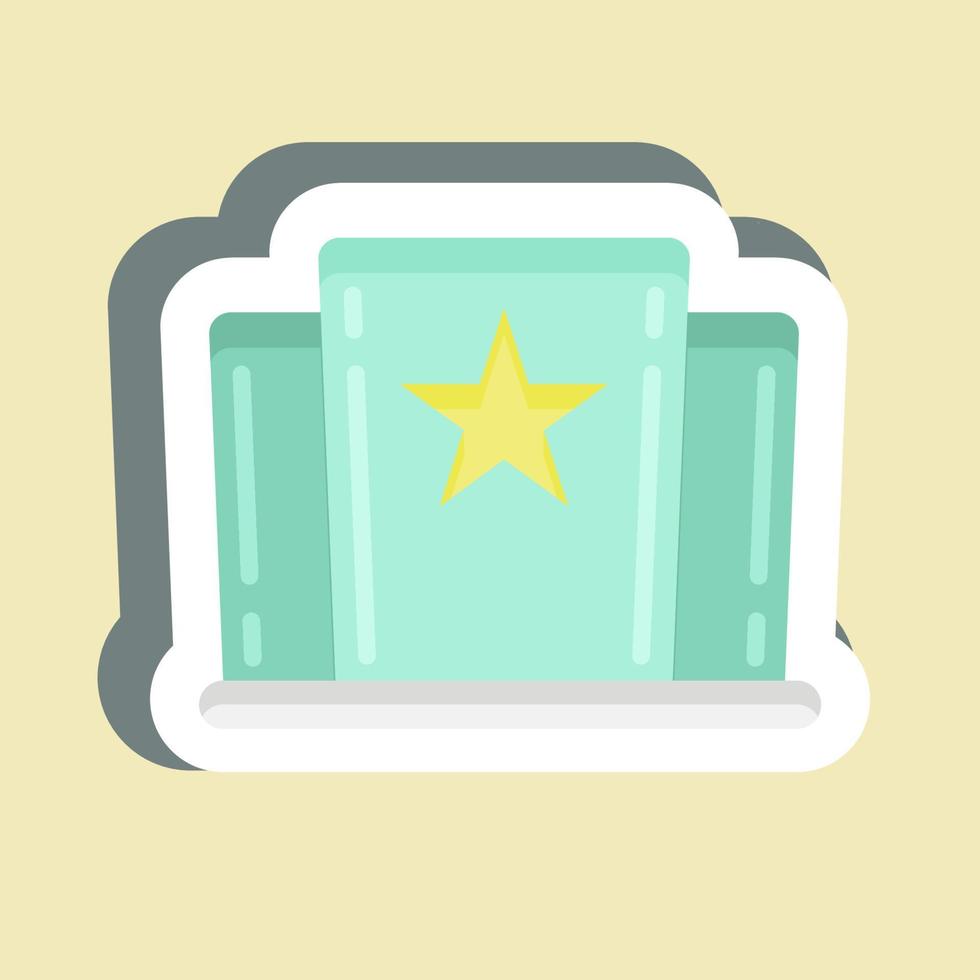 Sticker Hotel. suitable for education symbol. simple design editable. design template vector. simple illustration vector