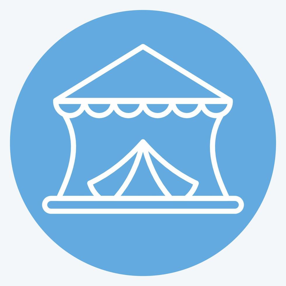 Icon Circus. suitable for education symbol. blue eyes style. simple design editable. design template vector. simple illustration vector