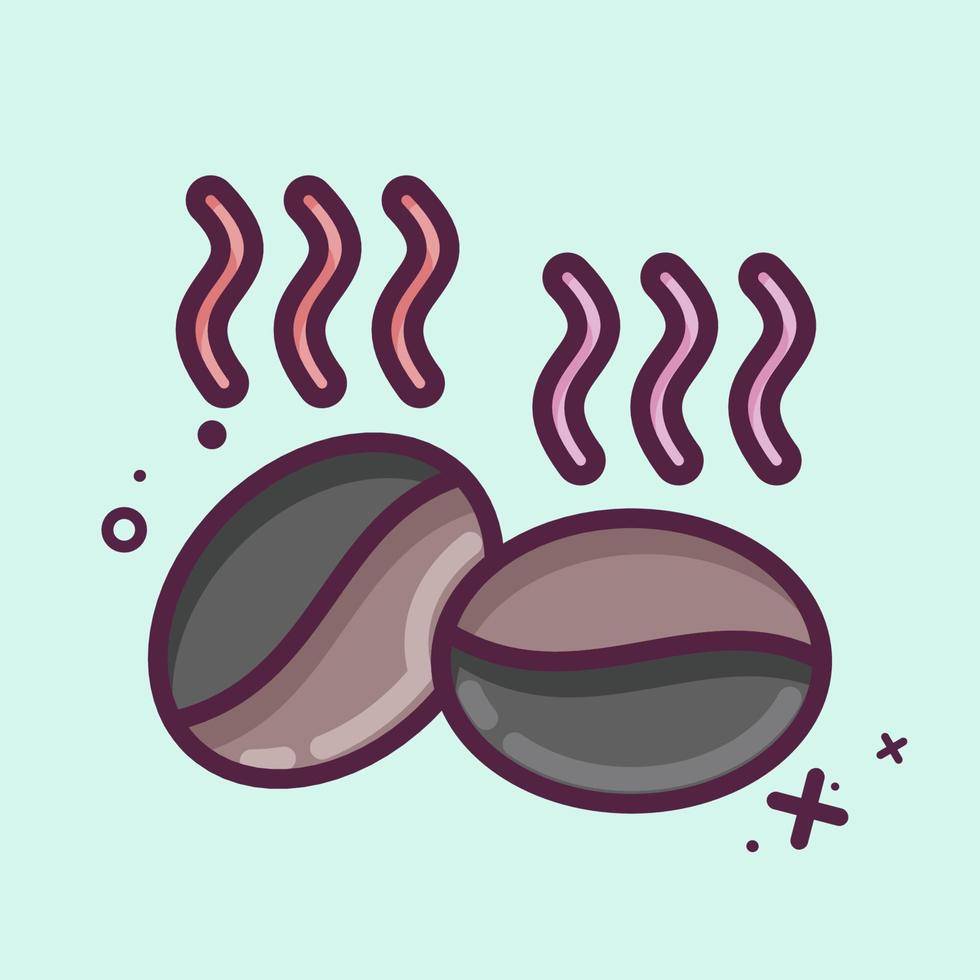 Icon Coffee Beans. suitable for Nuts symbol. MBE style. simple design editable. design template vector. simple illustration vector