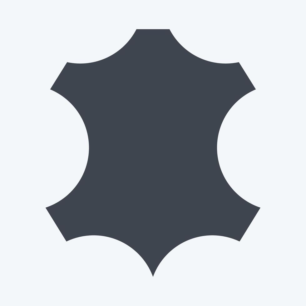 Icon Leather. suitable for education symbol. glyph style. simple design editable. design template vector. simple illustration vector