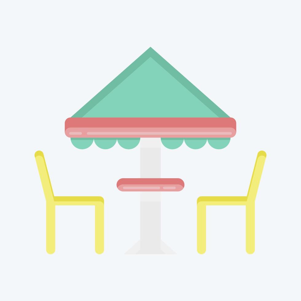 Icon Tent. suitable for City Park symbol. flat style. simple design editable. design template vector. simple illustration vector