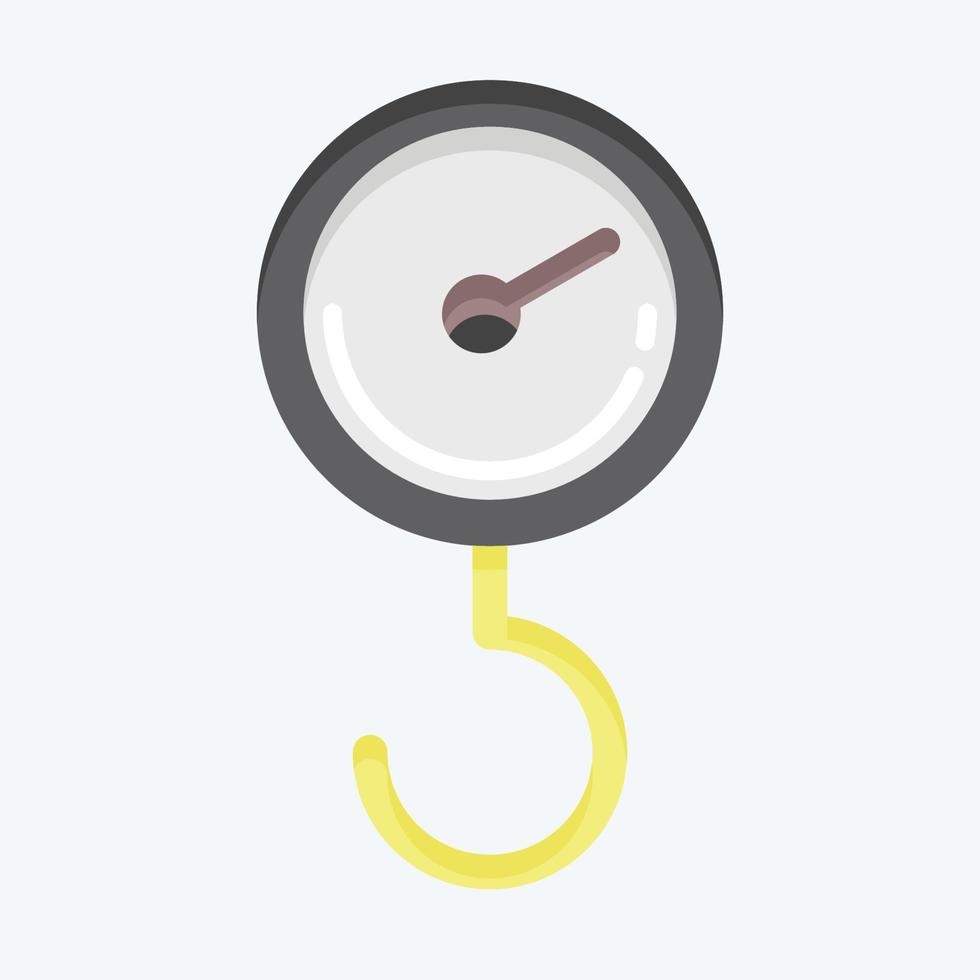 Icon Luggage Scales. suitable for education symbol. flat style. simple design editable. design template vector. simple illustration vector