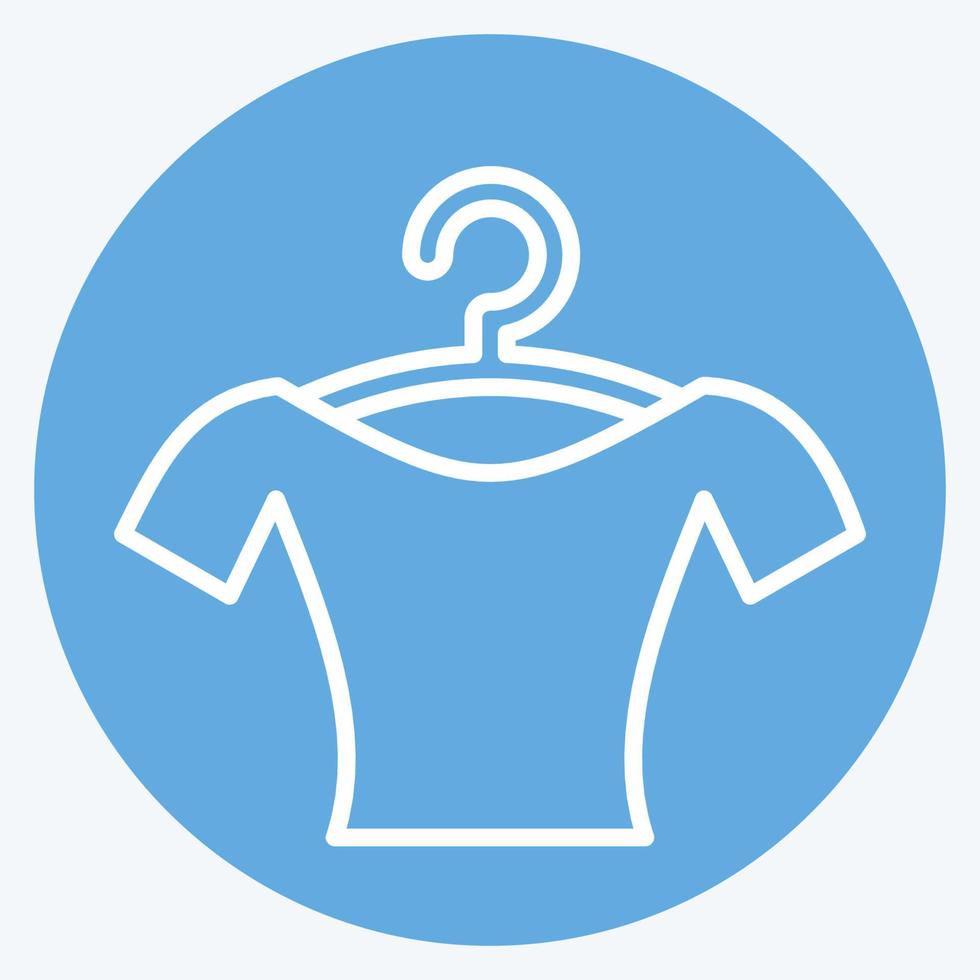 Icon Blouse. suitable for education symbol. blue eyes style. simple design editable. design template vector. simple illustration vector