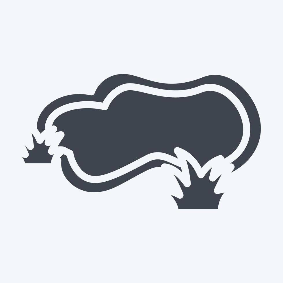 Icon Pond. suitable for City Park symbol. glyph style. simple design editable. design template vector. simple illustration vector