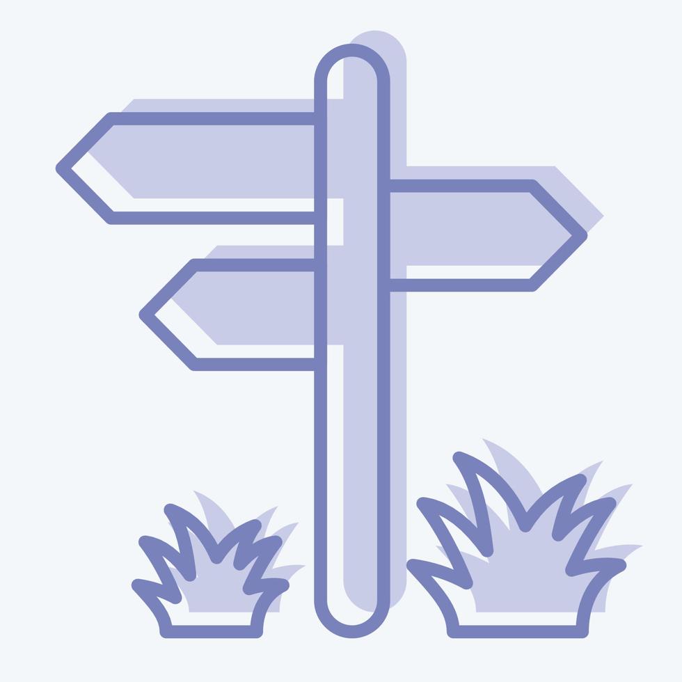 Icon Pointer. suitable for City Park symbol. two tone style. simple design editable. design template vector. simple illustration vector