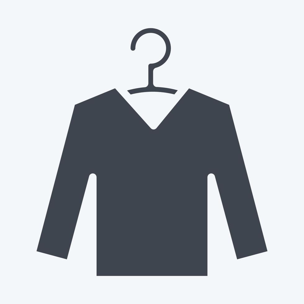 Icon Knitwear. suitable for education symbol. glyph style. simple design editable. design template vector. simple illustration vector