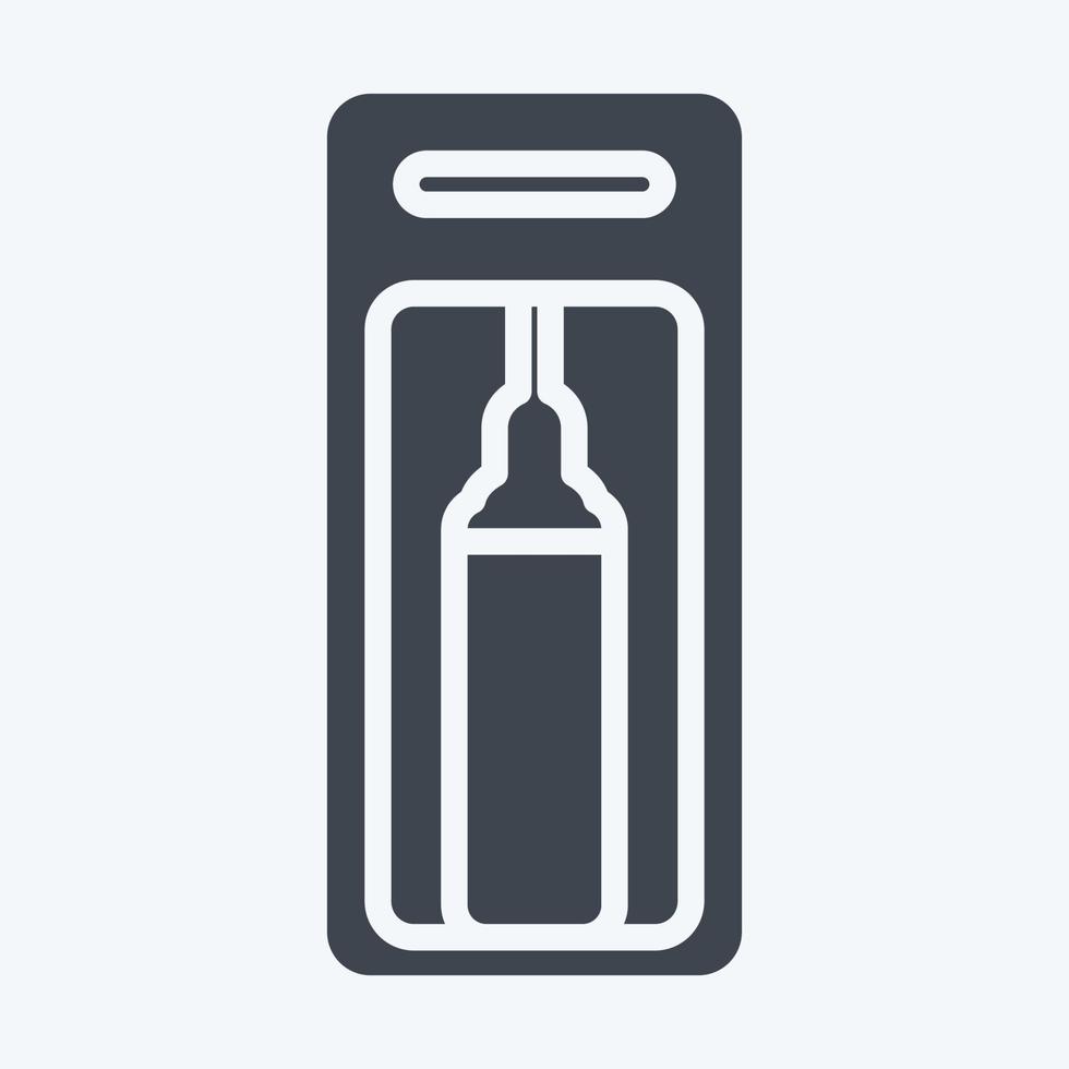 Icon Soda Machine. suitable for Kitchen Appliances symbol. glyph style. simple design editable. design template vector. simple illustration vector