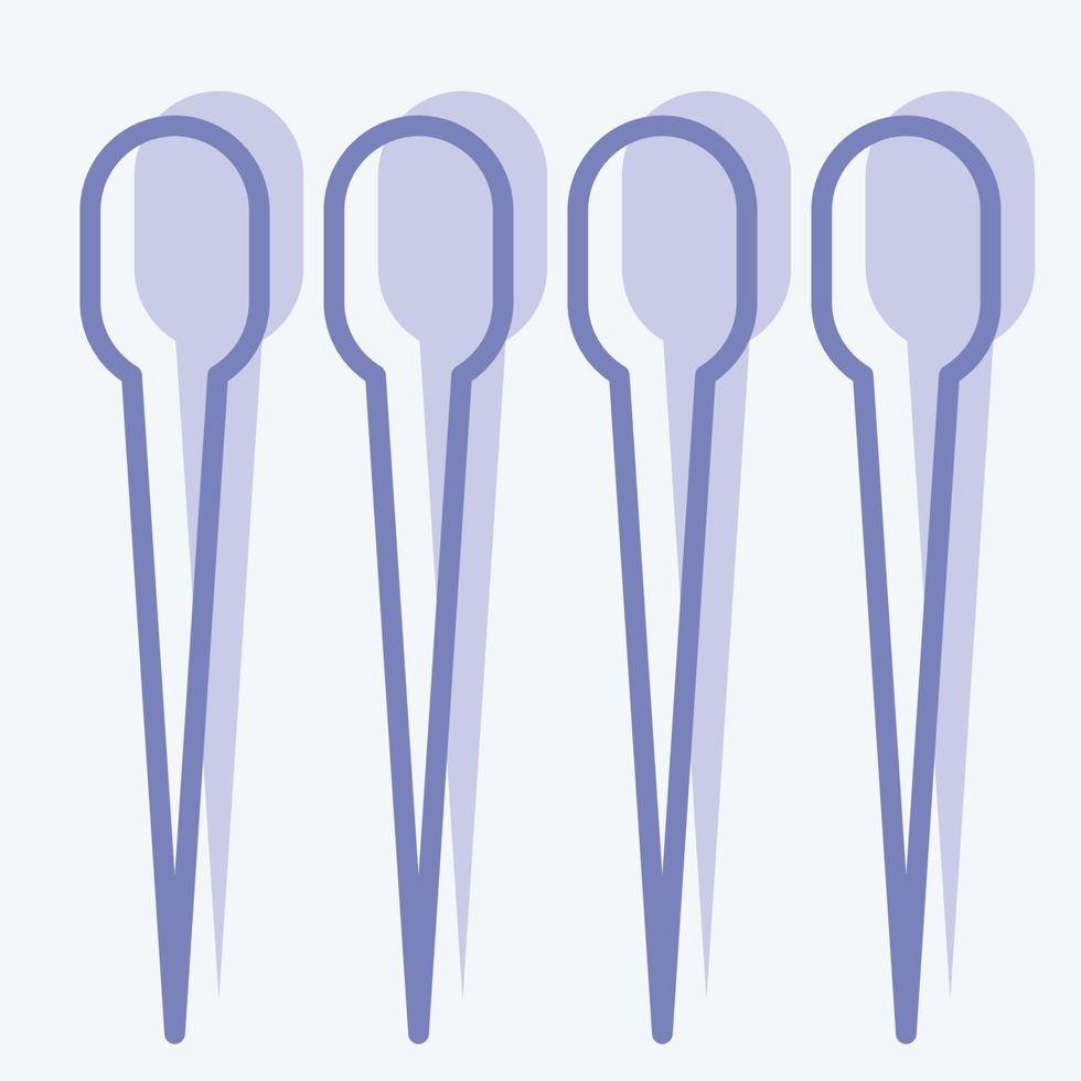 Icon Sewing Needles. suitable for education symbol. two tone style. simple design editable. design template vector. simple illustration vector