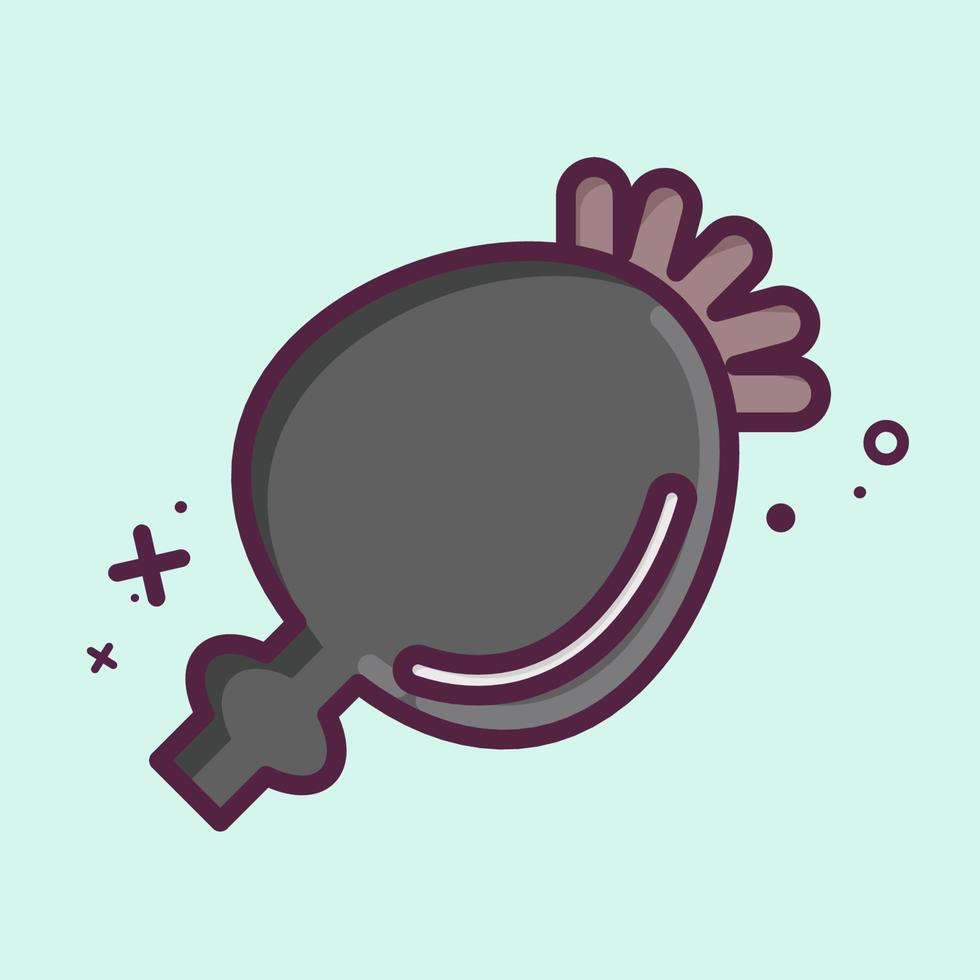 Icon Poppy Seeds. suitable for Nuts symbol. MBE style. simple design editable. design template vector. simple illustration vector