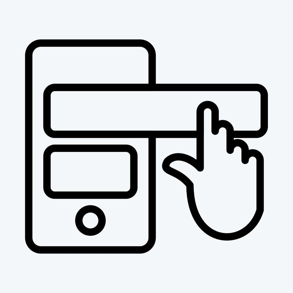 Icon Conversational Interface. suitable for education symbol. line style. simple design editable. design template vector. simple illustration vector