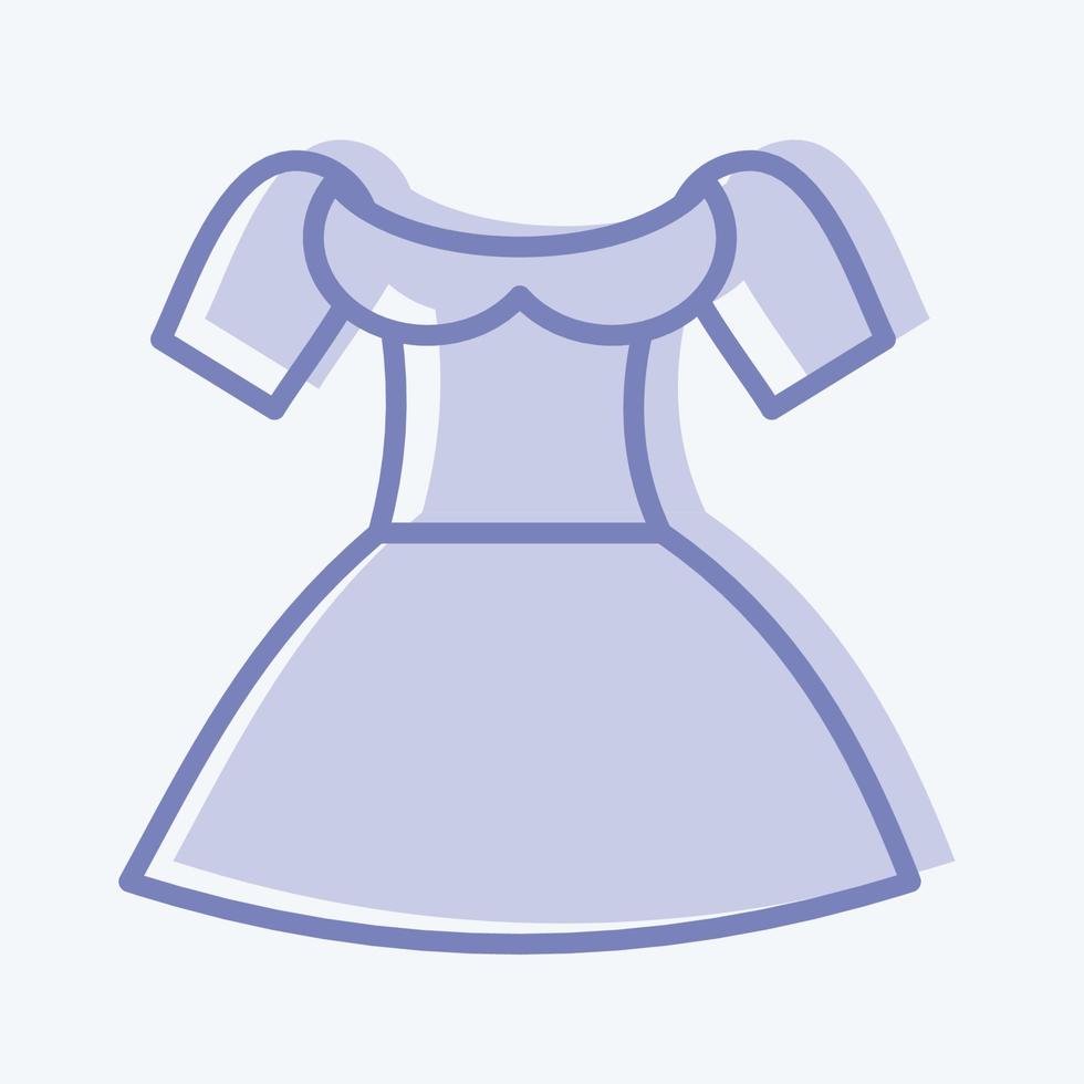 Icon Dirndl. suitable for education symbol. two tone style. simple design editable. design template vector. simple illustration vector