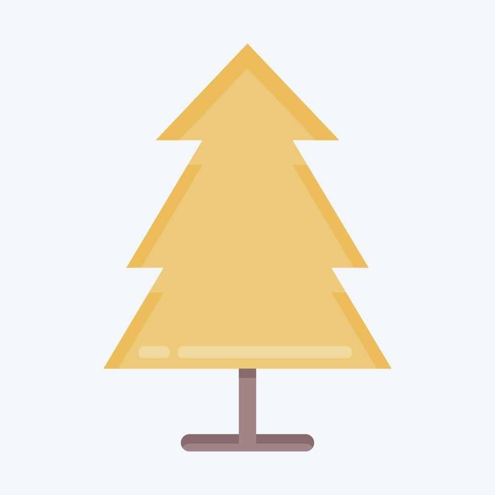Icon Pine. suitable for City Park symbol. flat style. simple design editable. design template vector. simple illustration vector