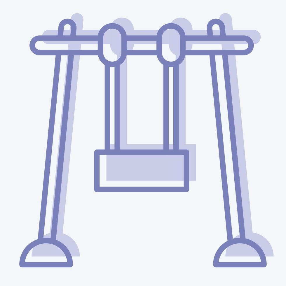 Icon Swing. suitable for City Park symbol. two tone style. simple design editable. design template vector. simple illustration vector