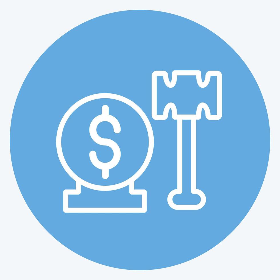 Icon Tax Regulation. suitable for education symbol. blue eyes style. simple design editable. design template vector. simple illustration vector