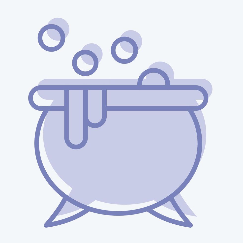 Icon Potion. suitable for Halloween symbol. two tone style. simple design editable. design template vector. simple illustration vector