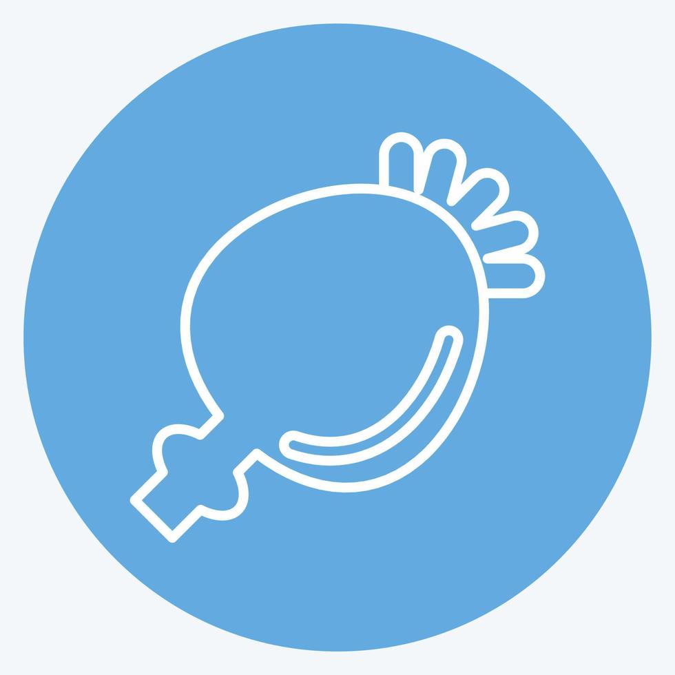 Icon Poppy Seeds. suitable for Nuts symbol. blue eyes style. simple design editable. design template vector. simple illustration vector