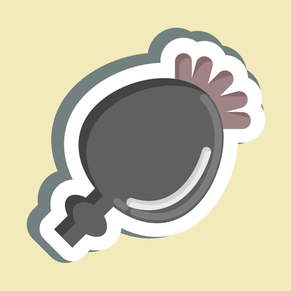 Sticker Poppy Seeds. suitable for Nuts symbol. simple design editable. design template vector. simple illustration vector