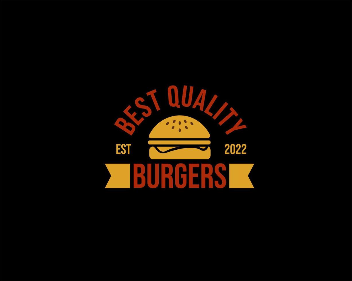 logotipo de burger king, logotipo de comida rápida vector