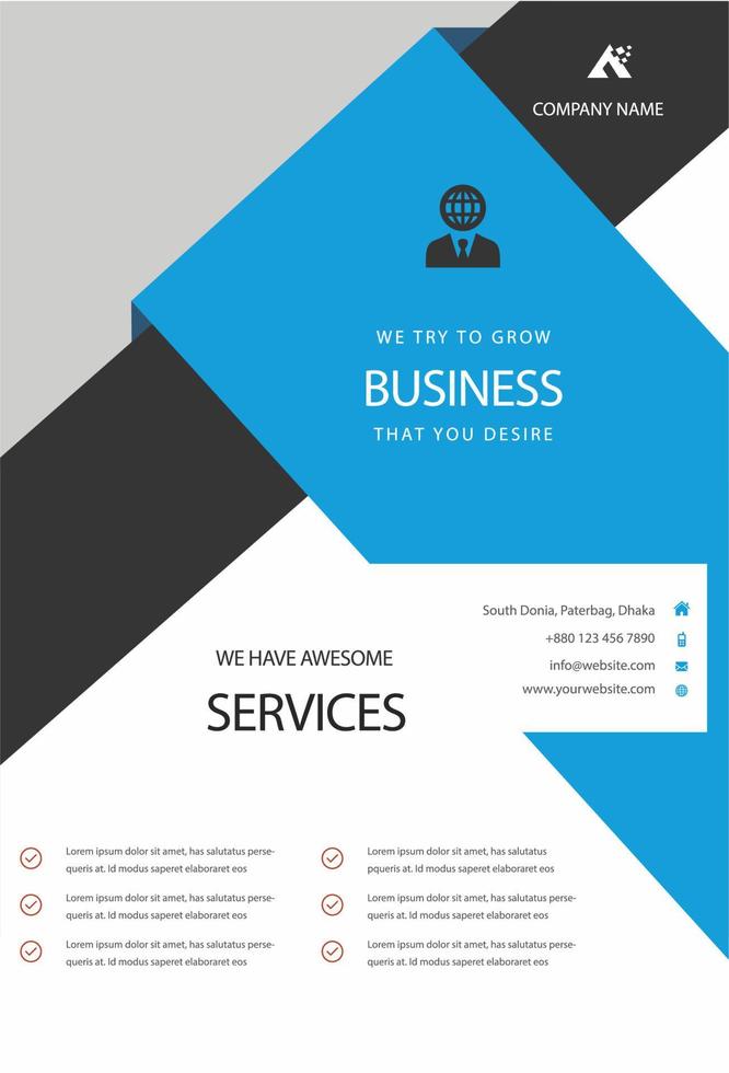 Template vector design for Brochure, Annual Report, Magazine, Poster, Company Presentation, Portfolio, Pamphlet, latest layout
