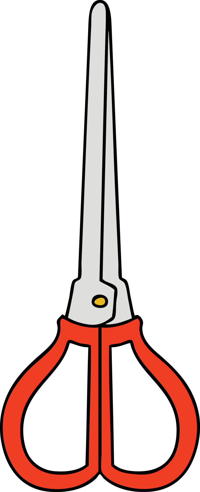 quirky hand drawn cartoon scissors 10372775 Vector Art at Vecteezy