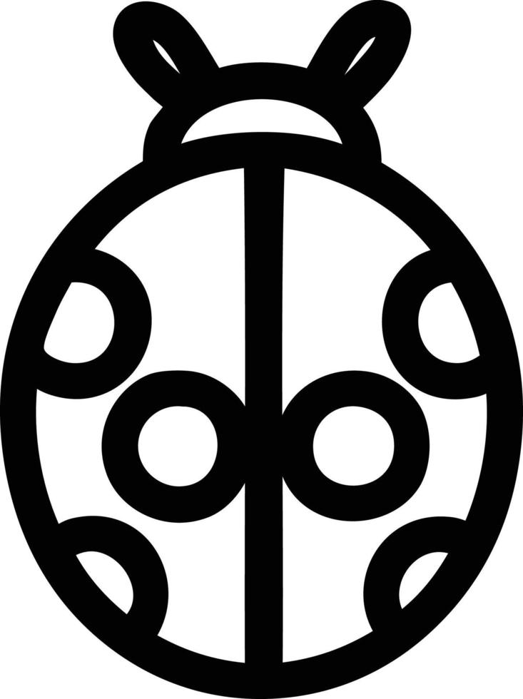 cute ladybug icon vector